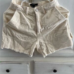 Forever 21 Beige Corduroy Women's Shorts